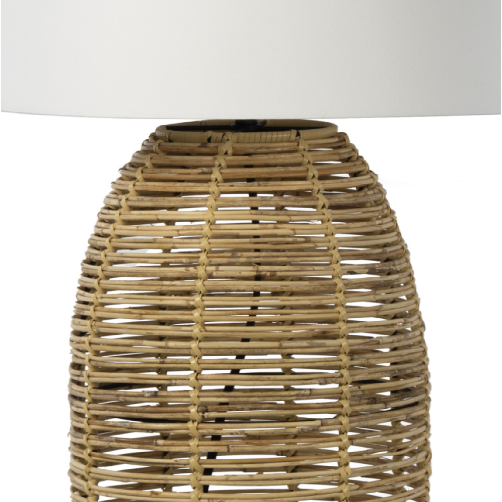 Outside The Box 28" Regina Andrew Monica Natural Woven Bamboo Table Lamp