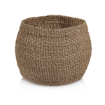 Outside The Box 8" Hand Loomed Natural Abaca Planter / Basket