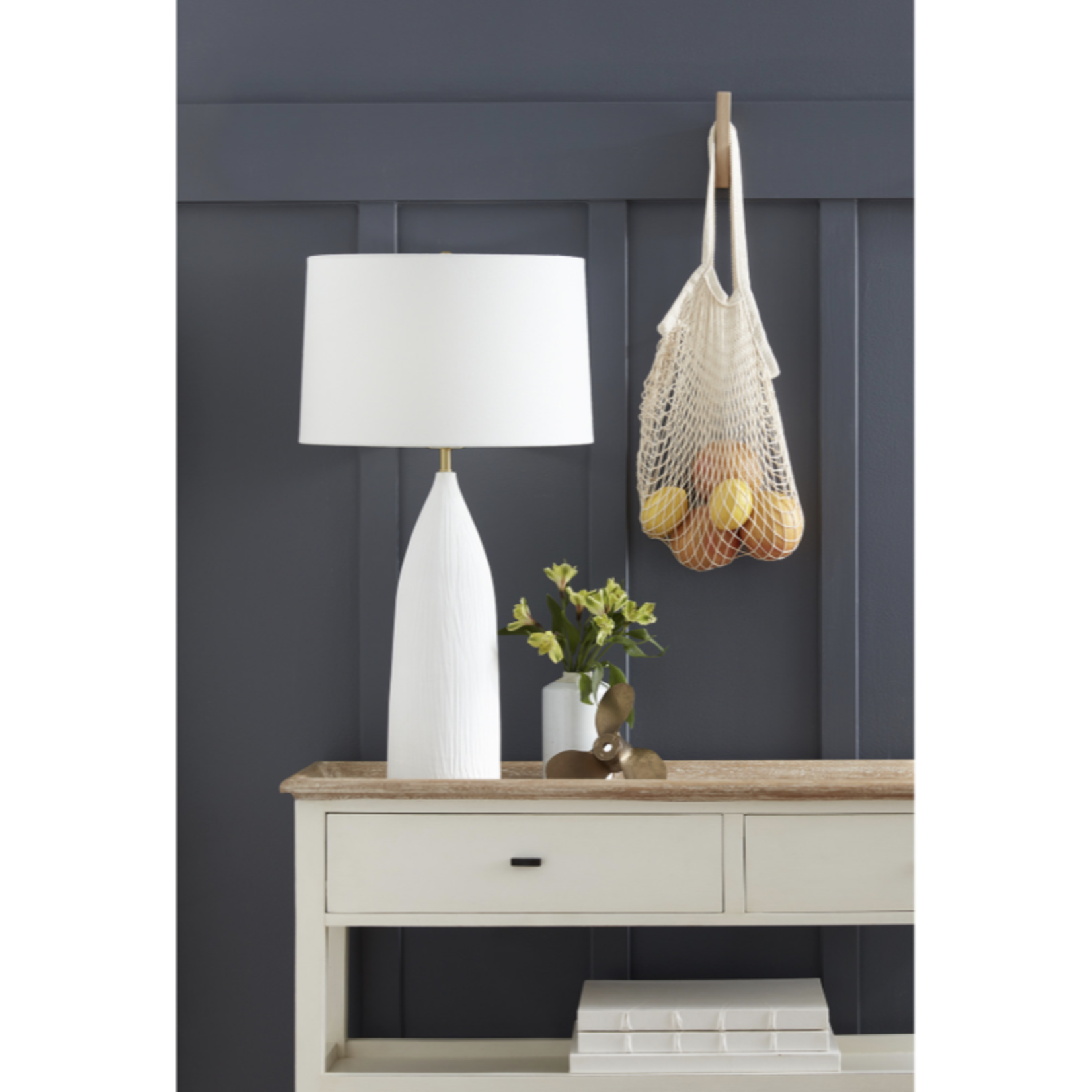 Outside The Box 30" Regina Andrew Hayden White Ceramic Table Lamp