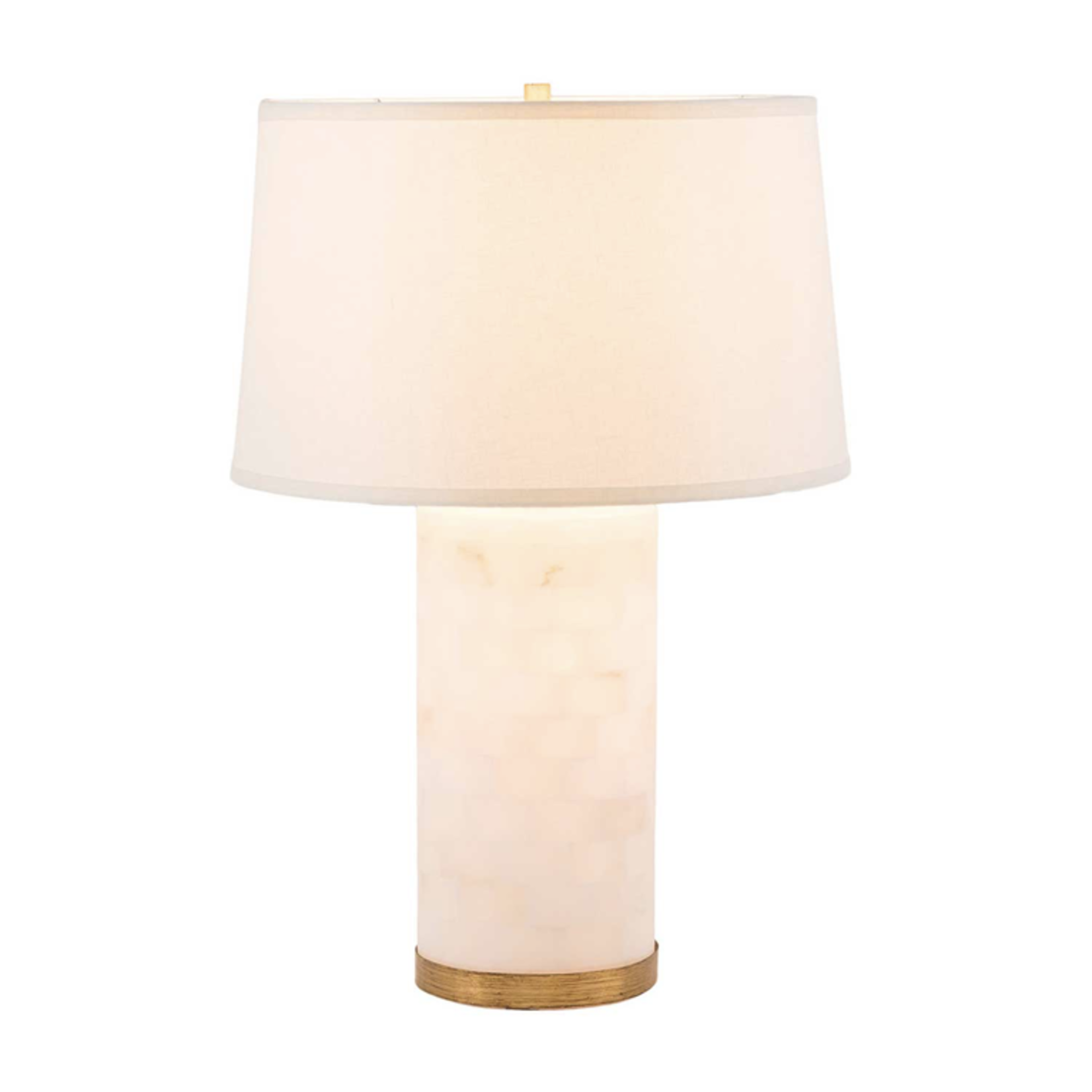 Outside The Box 27" Maple Alabaster & Iron Table Lamp