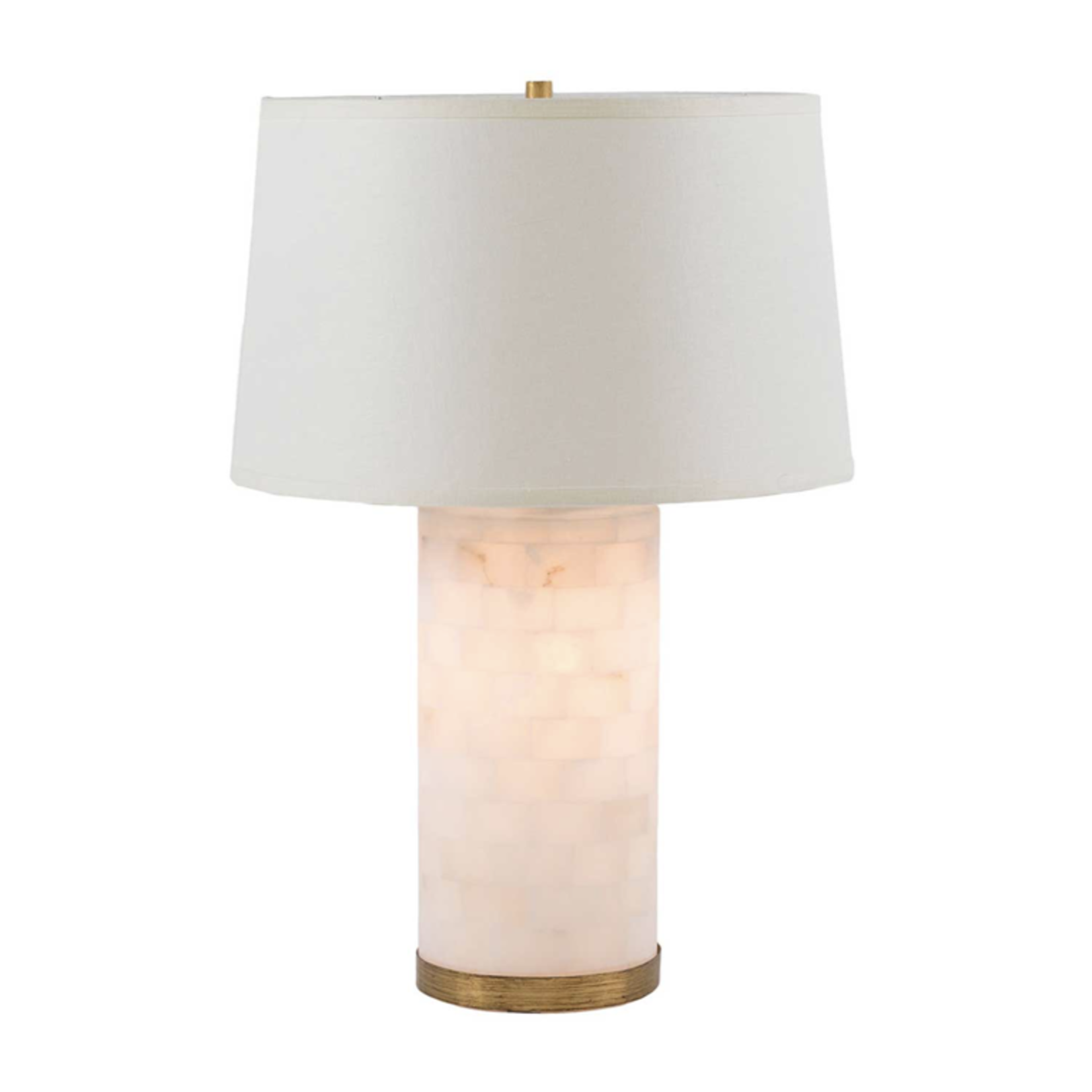 Outside The Box 27" Maple Alabaster & Iron Table Lamp