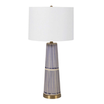 Outside The Box 29" Sophie Navy & Cream Hand-painted Ceramic Table Lamp