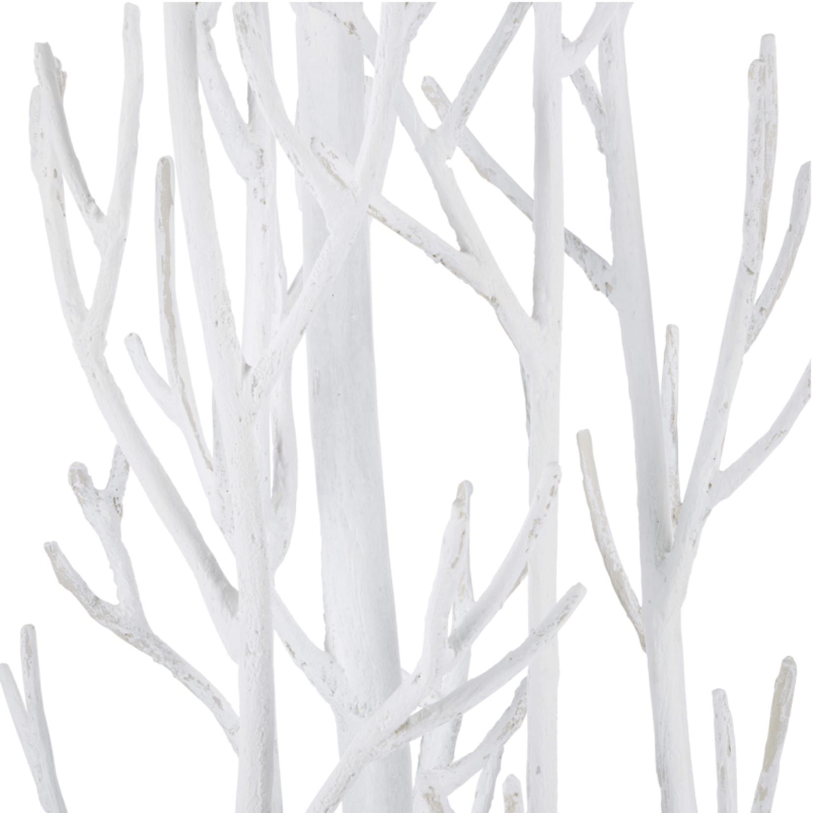 Outside The Box 69" Twig White Wrought Iron Floor Lamp