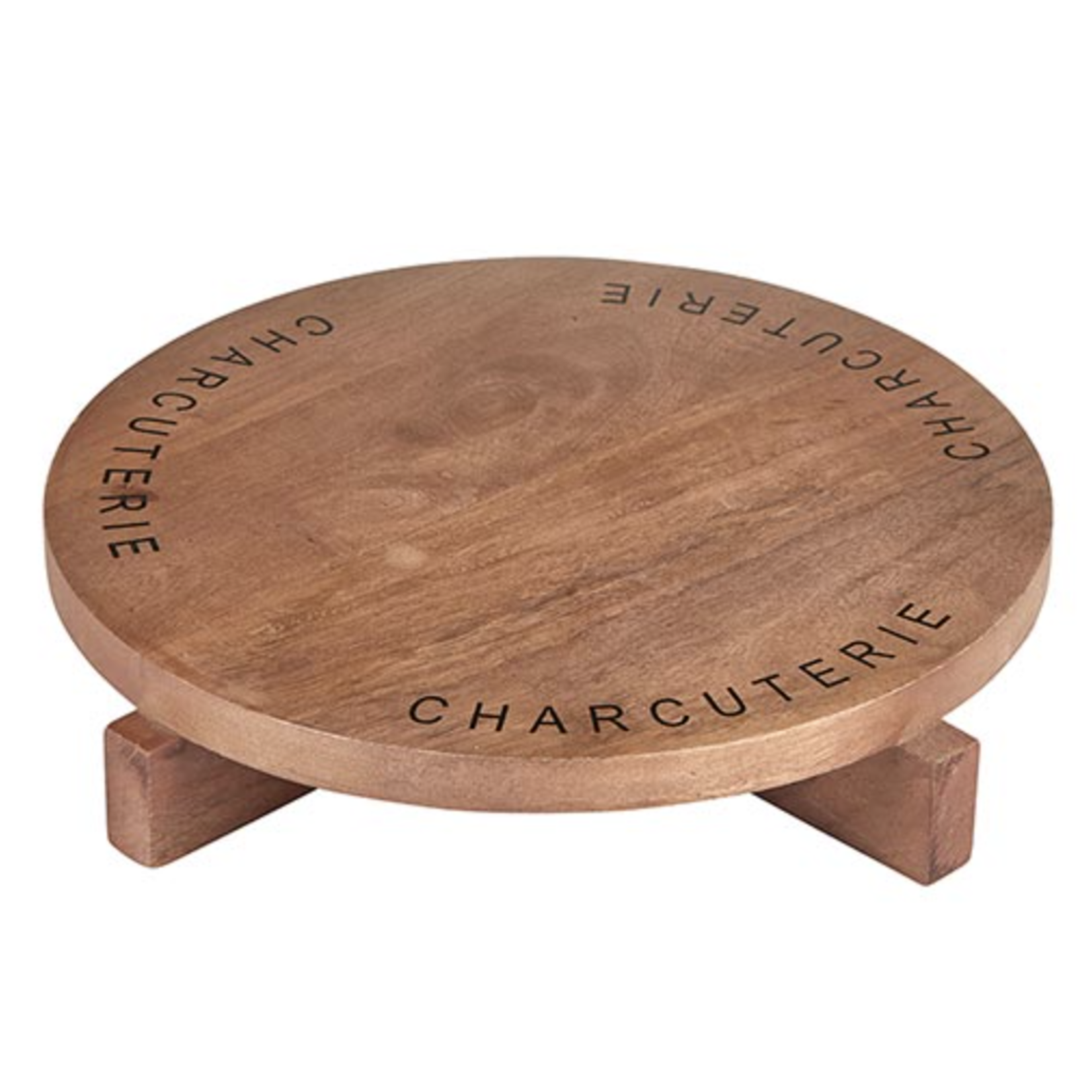 Outside The Box 11" Charcuterie Pedestal Cheese Mango Wood  Board