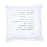 Outside The Box 26x26 "Life Is Amazing" Euro Pillow