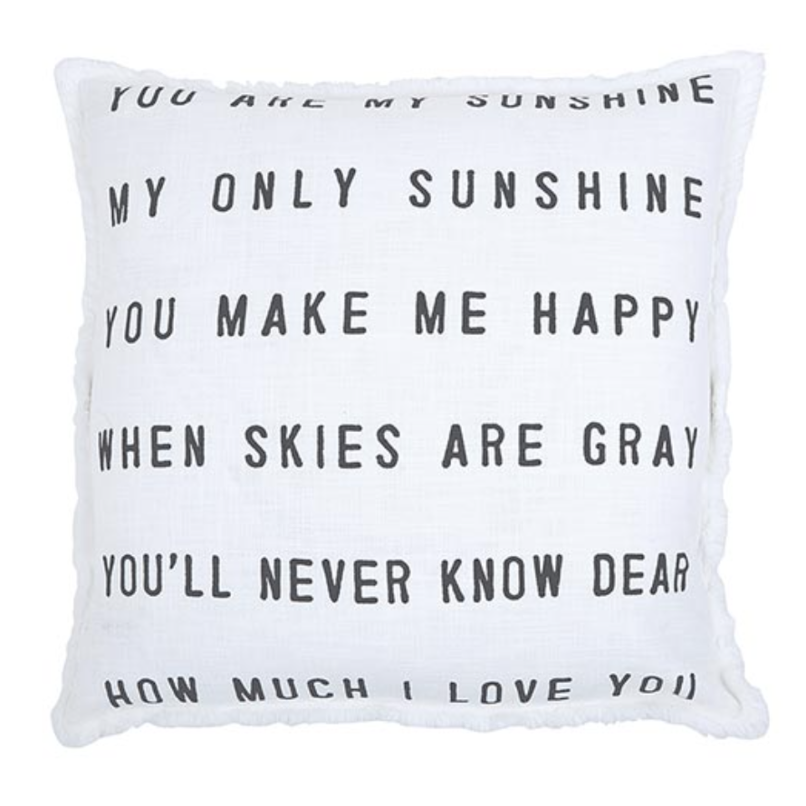 Outside The Box 26x26 "You Are My Sunshine"  Euro Pillow