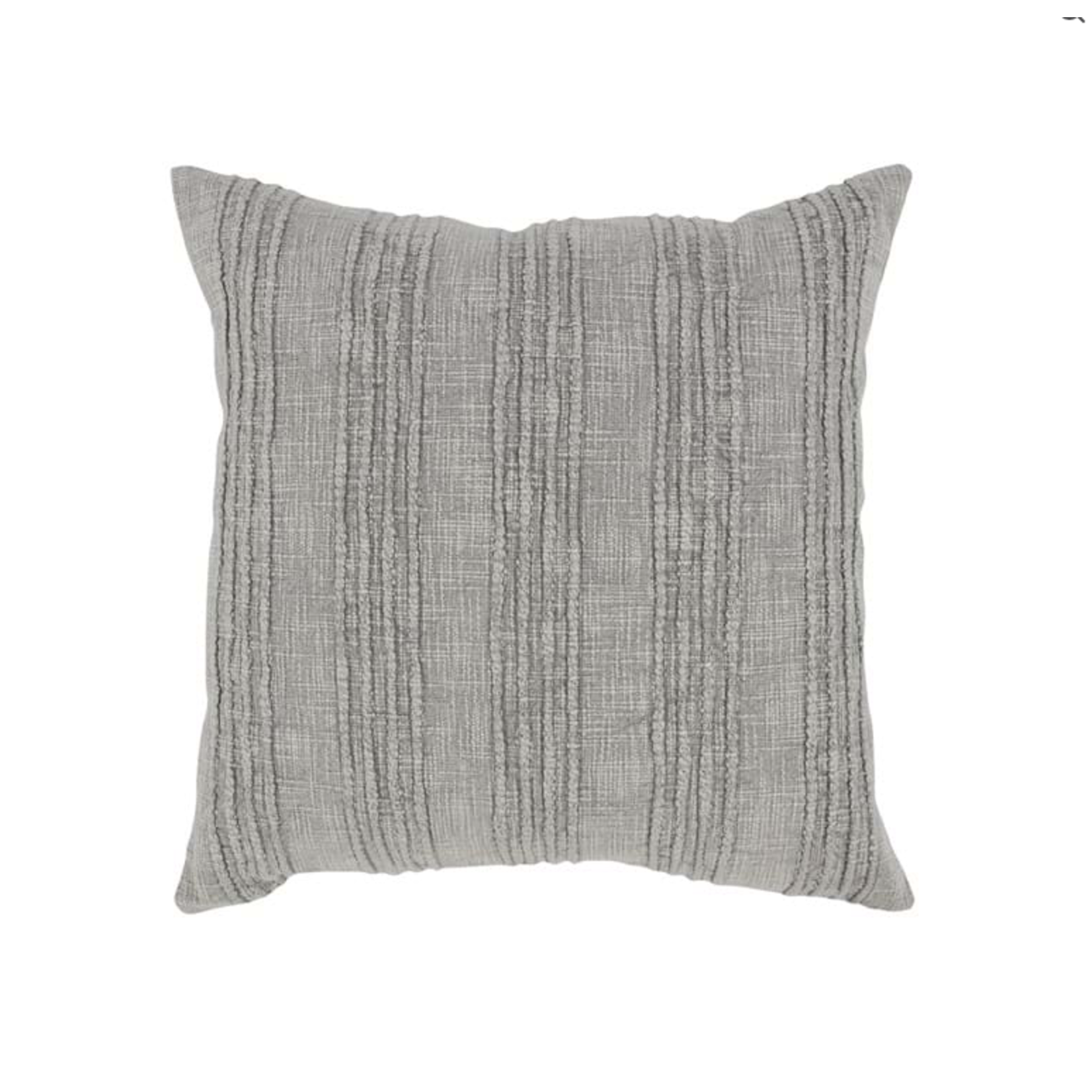 Outside The Box 22x22 SLD Gratitude Gray Natural Cotton Pillow