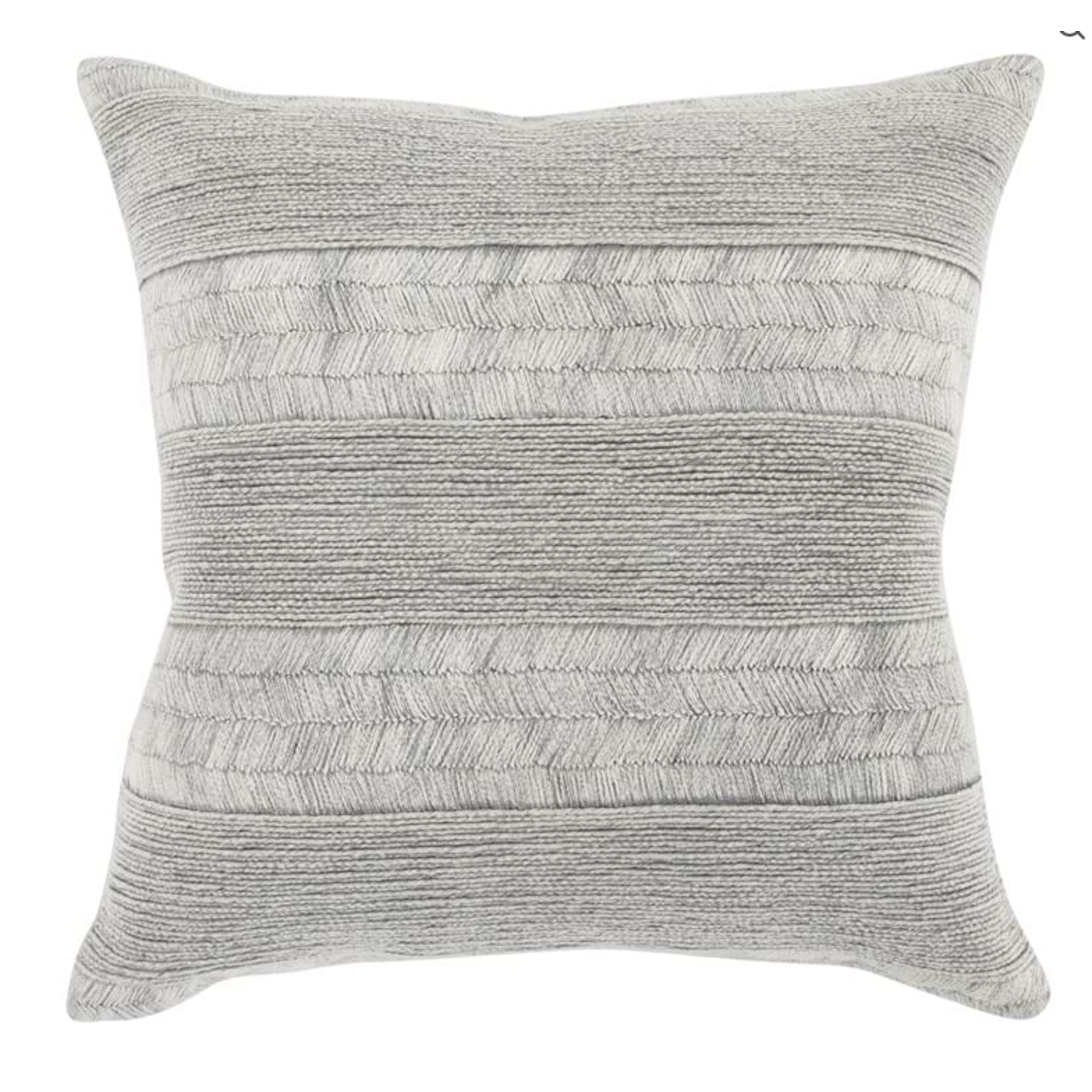 Outside The Box 20x20 IN Bannor Gray Natural Cotton Pillow