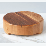 Outside The Box 9" Classic Handcrafted Reclaimed Wood Round Trivet