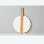 Outside The Box 26x20  White Italian Handcrafted Reclaimed Wood Round Charcuterie Board