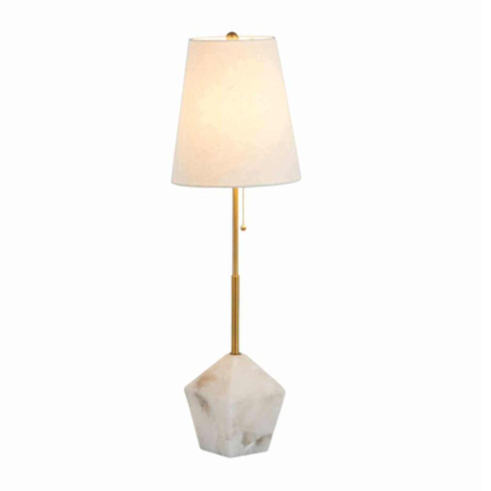 Outside The Box 33" Perry Alabaster & White Table Lamp