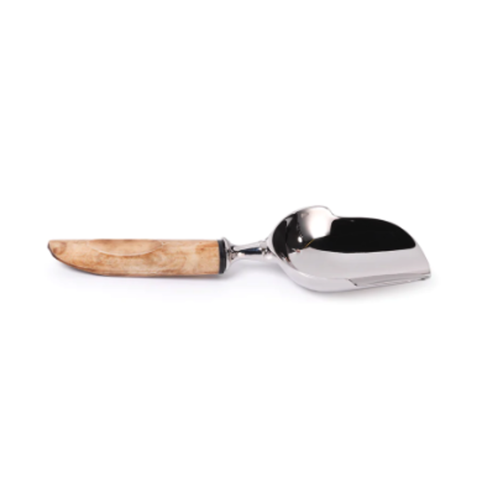 Outside The Box 9" Caribbean Chic Solid Wood & Stailness Steel Ice Scoop
