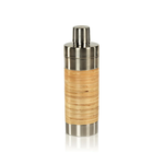 Outside The Box 9" Palmae Rattan and Matte Steel Cocktail Shaker