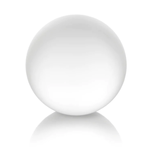 Outside The Box 4" Frosted Solid Crystal Sphere