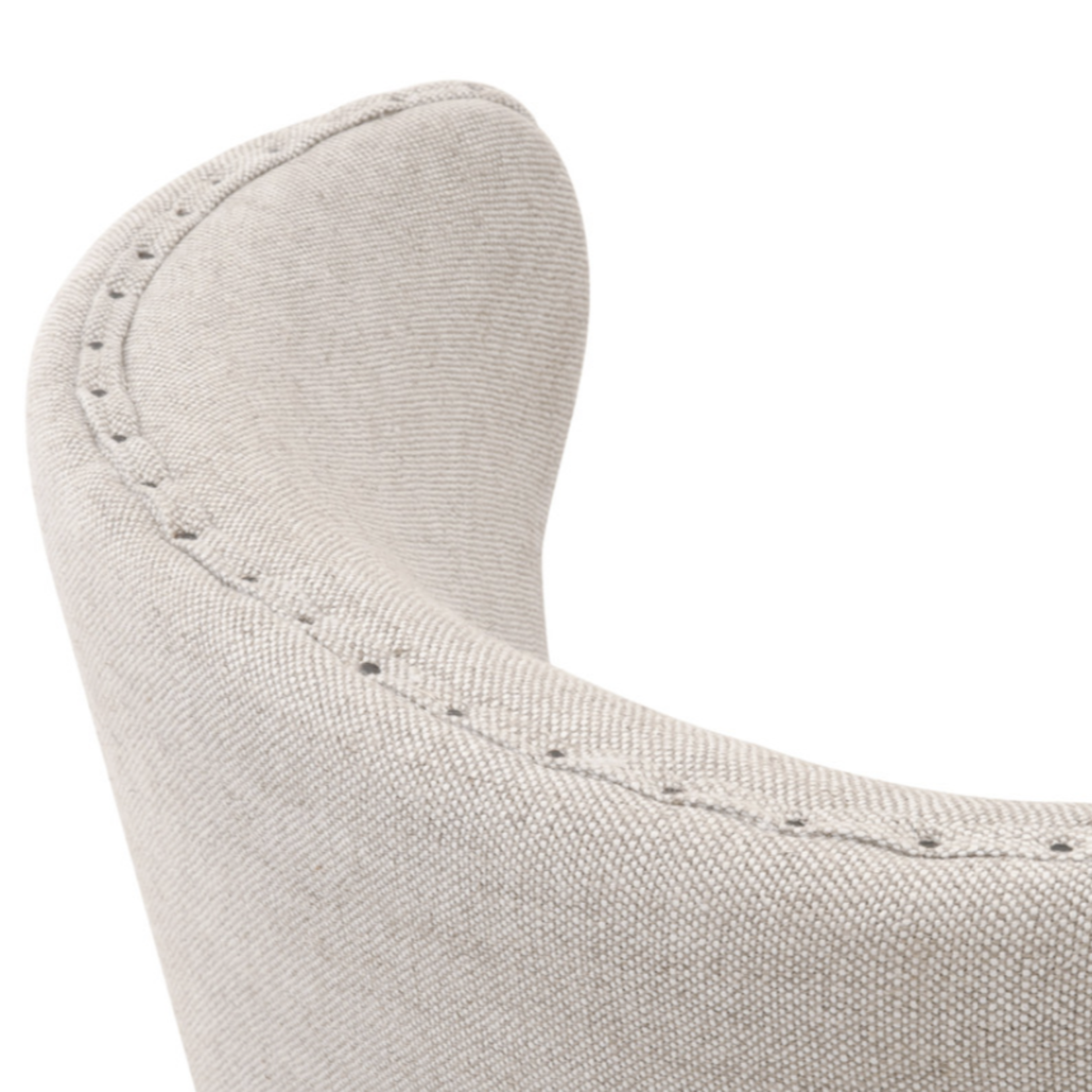 Outside The Box 26" Bisque French Linen Performance Fabric Swivel Counter Stool