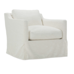 Outside The Box Madeline Cloud Slipcover Swivel Chair
