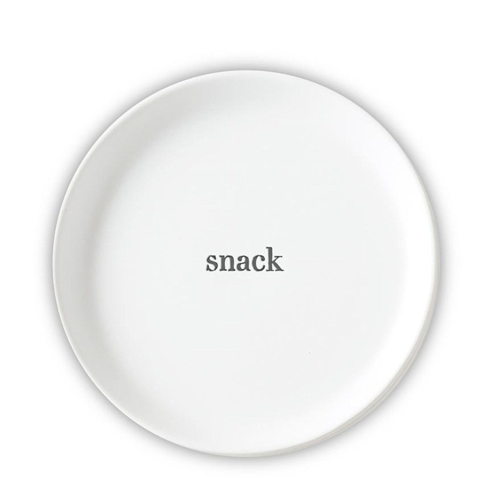 Outside The Box 6" Set Of 4 Nibble, Graze, Snack & Savor Appetizer Plates