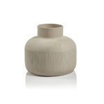 Outside The Box 8" Sugi Natural Gray Porcelain Vase
