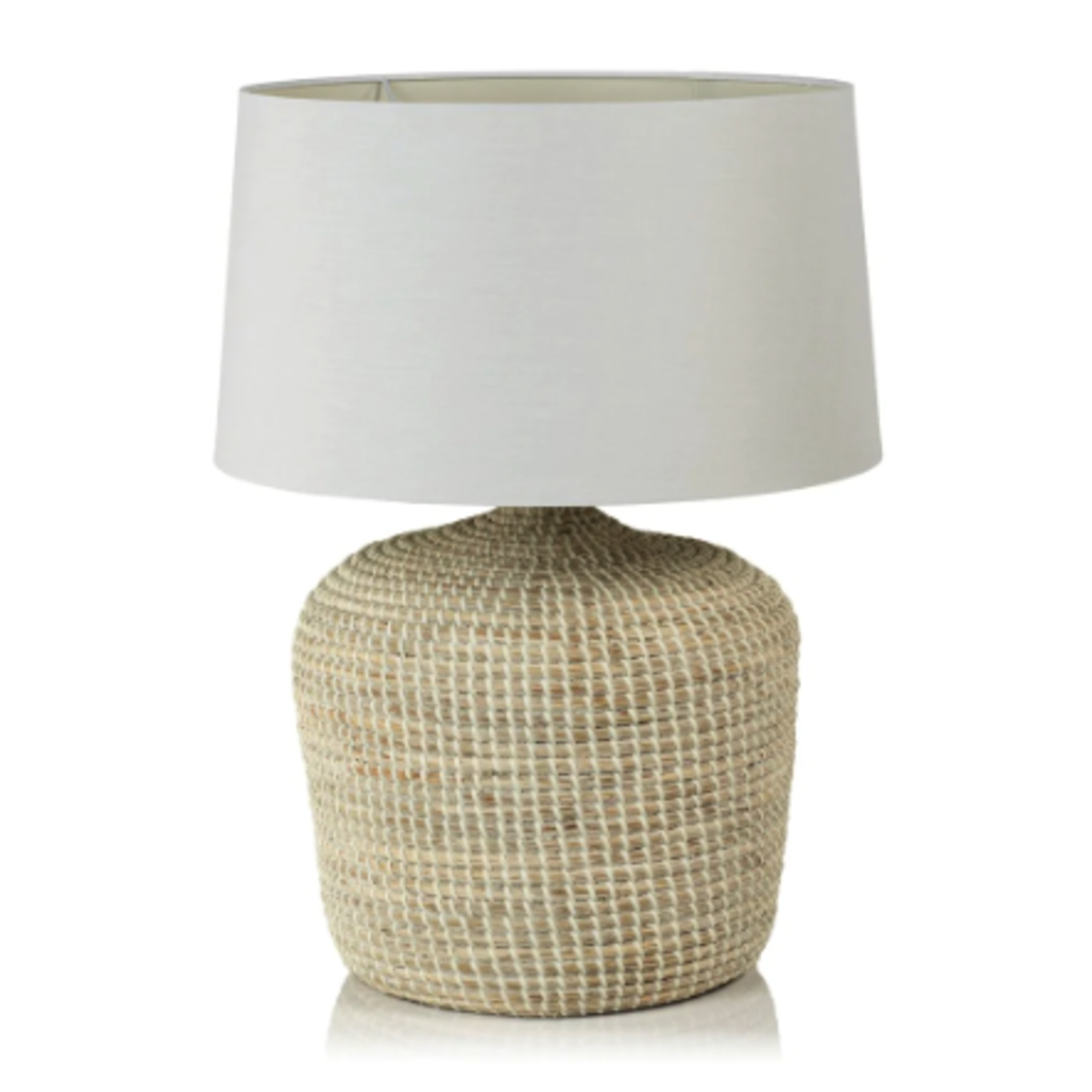 Outside The Box 25" Palm Beach Natural Seagrass Table Lamp