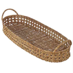 Outside The Box 32" Rattan Handwoven Oval Tray