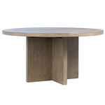 Outside The Box 60" Harley Light Warm Wash Reclaimed Pine Round Dining Table