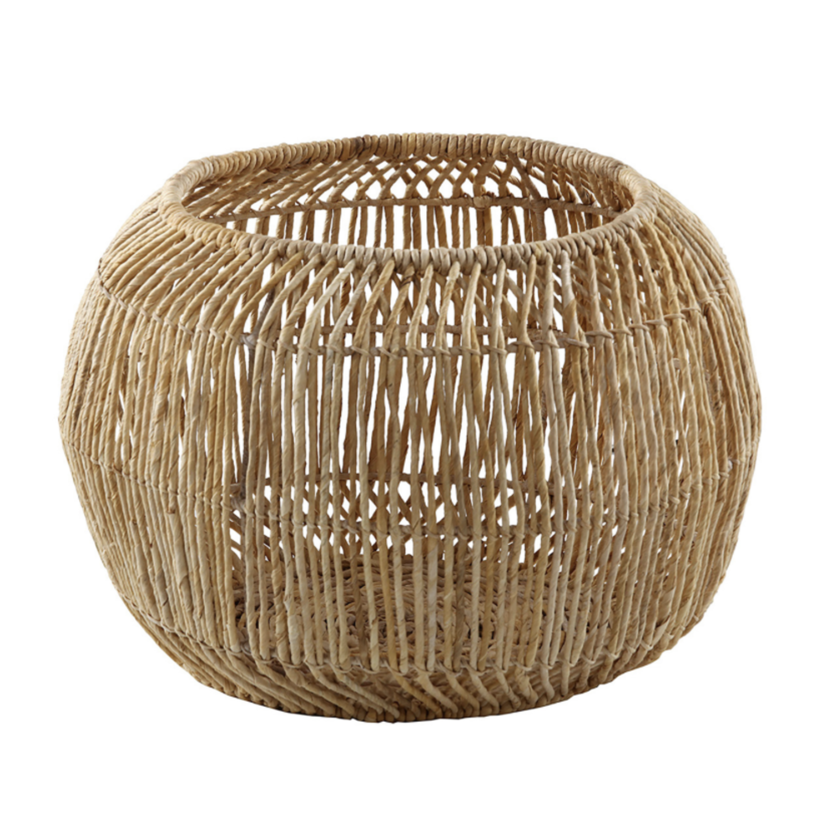 Outside The Box 13" Flora Natural Abaca & Iron Basket