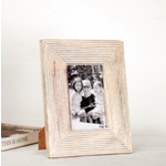 Outside The Box 4x6 Lines Solid Mango Wood Photo Frame