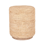 Outside The Box 16x19 Surfside Natural Woven Raffia Ottoman / Stool