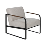 Outside The Box Kent Iron Framed Beige Accent Chair
