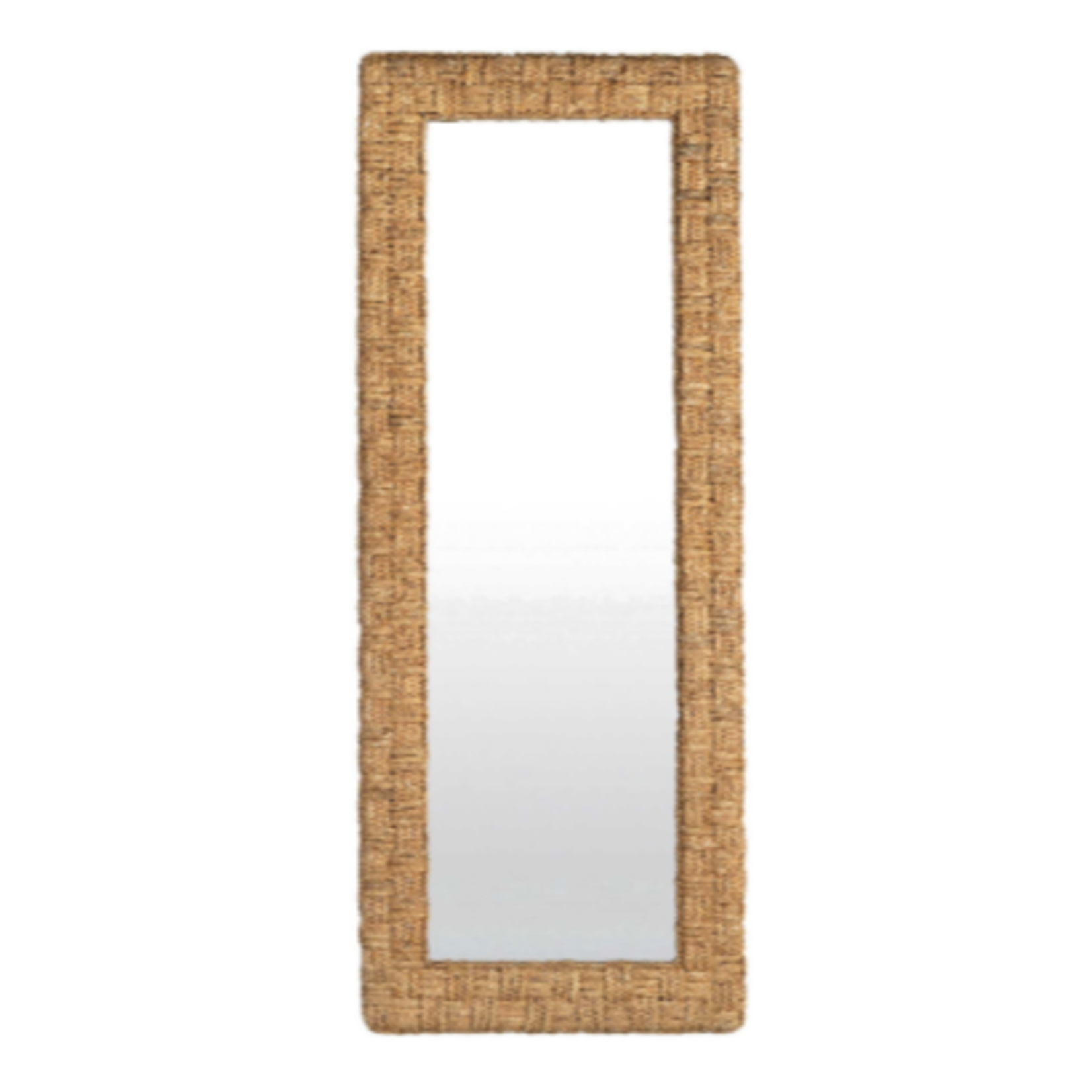 Outside The Box 76x28 Delmare Water Hyacinth Cross Hatch Floor Mirror