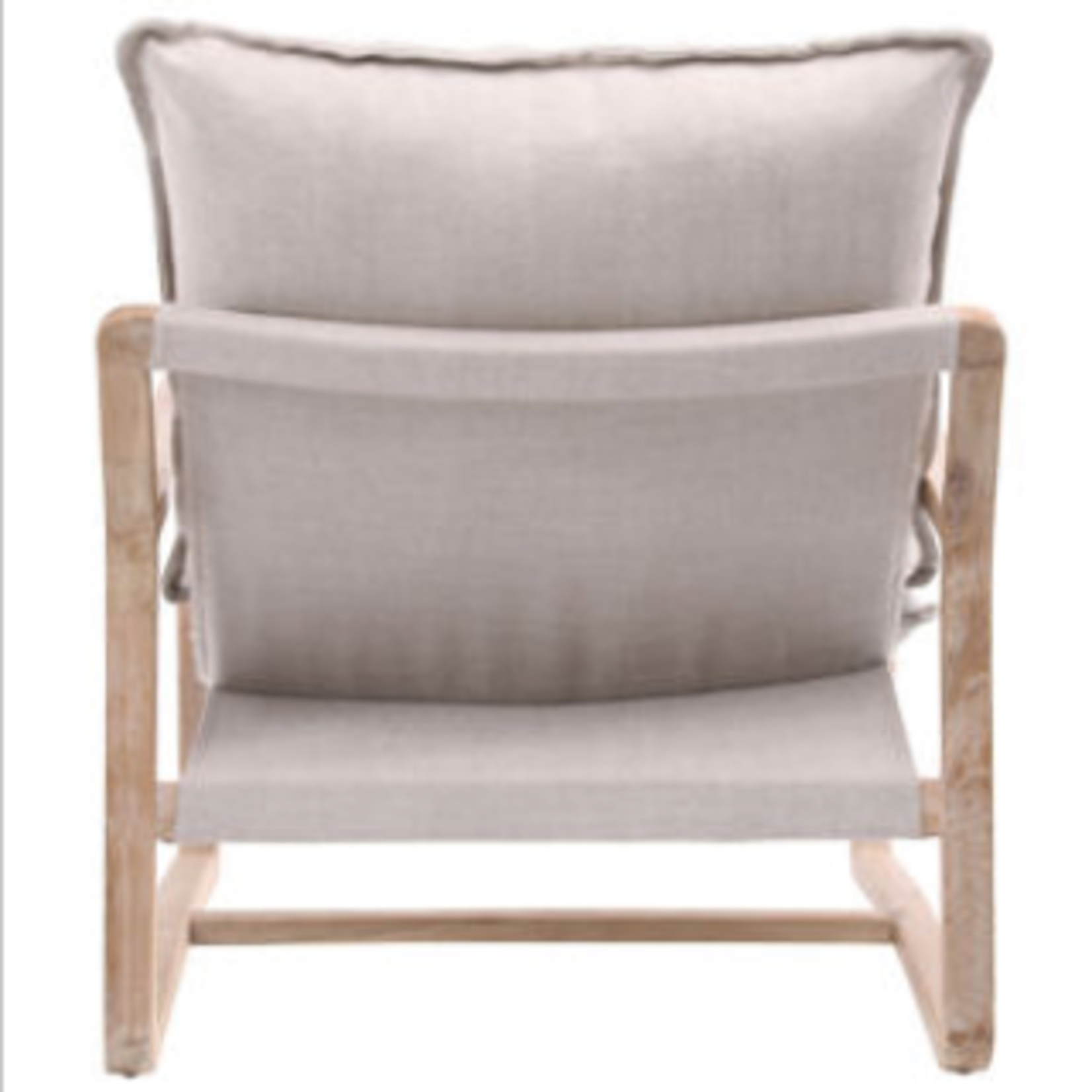 Outside The Box Gabe Oak Wood Frame With Beige Performance Fabric Occasional Chair