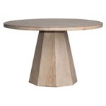 Outside The Box 48" Jansen Reclaimed Pine Light Warm Wash Round Dining Table