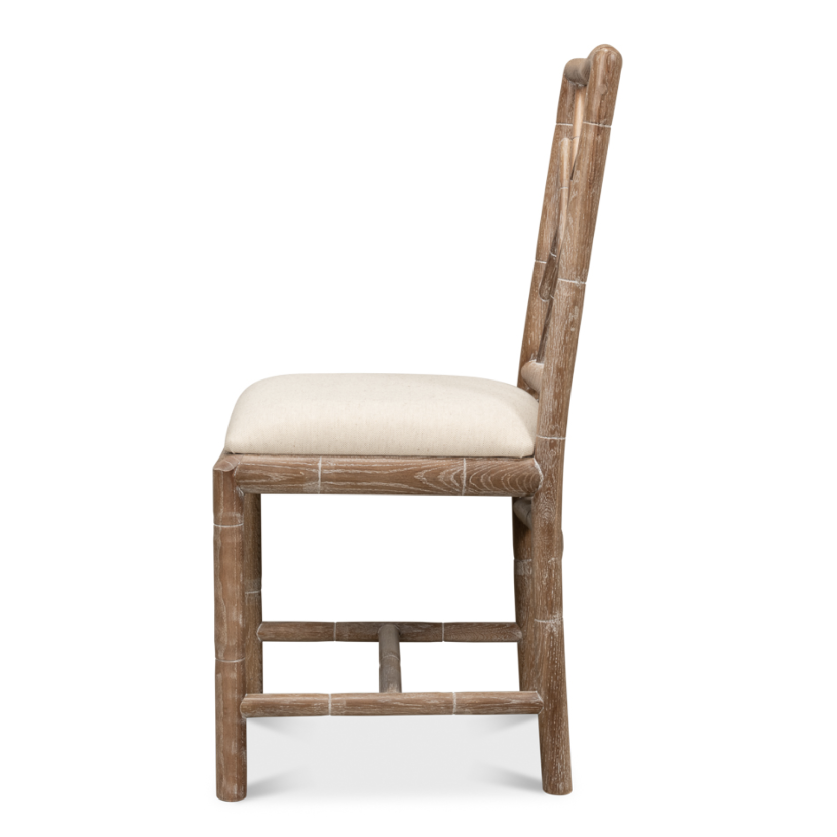 Outside The Box Brighton Solid Oak Hand Carved Dining Chair - Natural Oak
