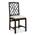 Outside The Box Brighton Solid Oak Hand Carved Dining Chair - Black