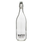 Outside The Box 12" Swing Glass "Water" Bottle With Top Clamp