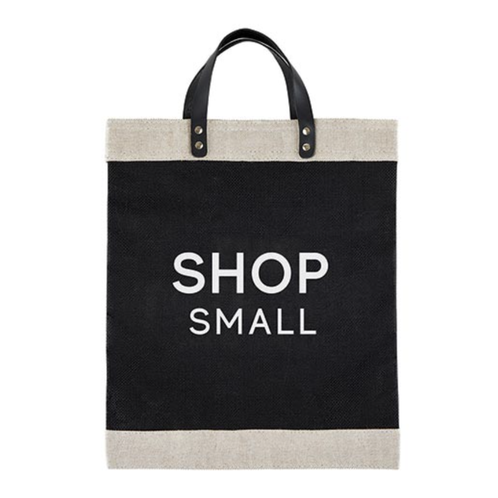 Outside The Box 13x8x18 “Shop Small” Bag Black Market Tote