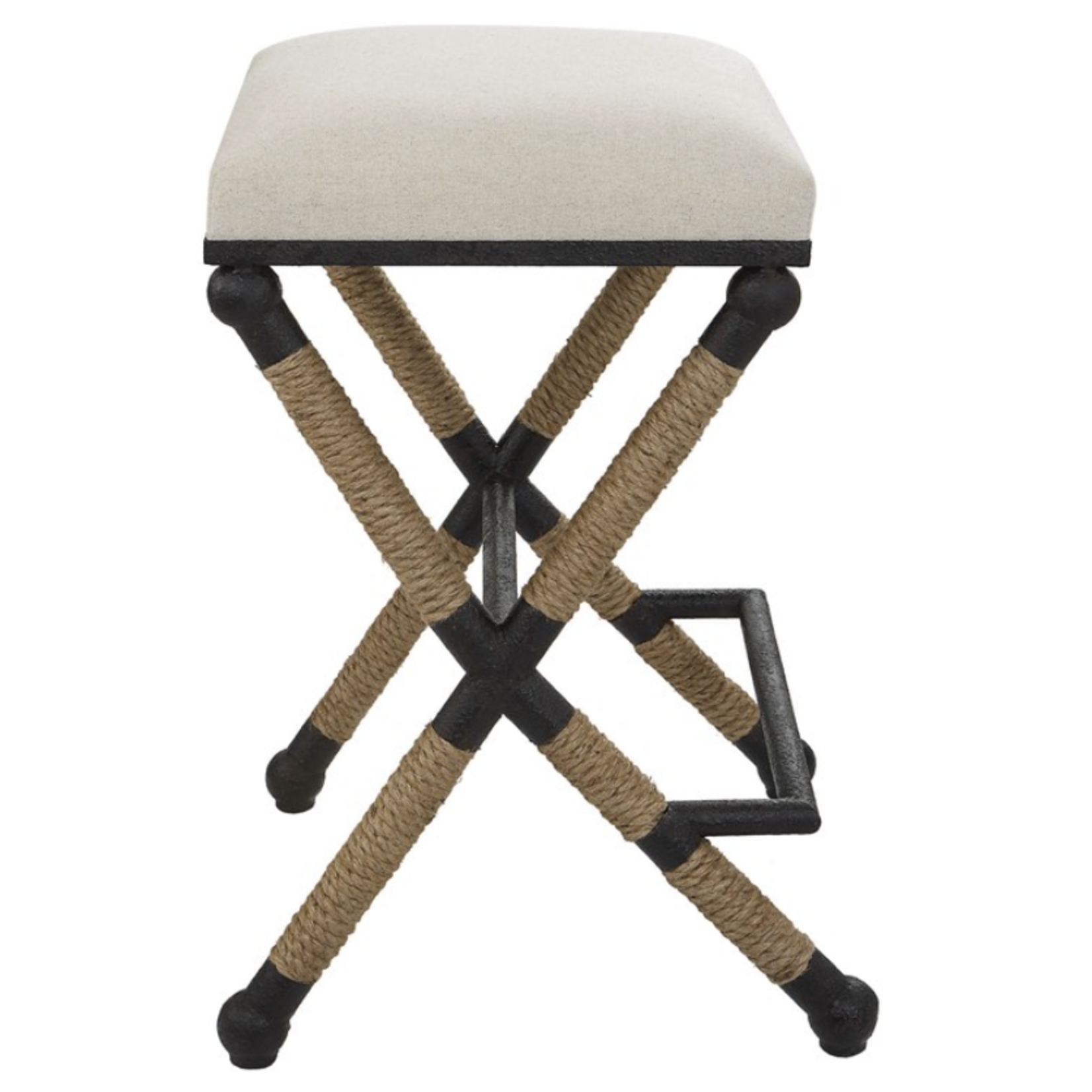 Outside The Box 19x19x28 Firth Rustic Oatmeal Performance Fabric Counter Stool