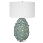 Outside The Box 32" Uttermost Laced Handcrafted Sea Foam Ceramic Table Lamp