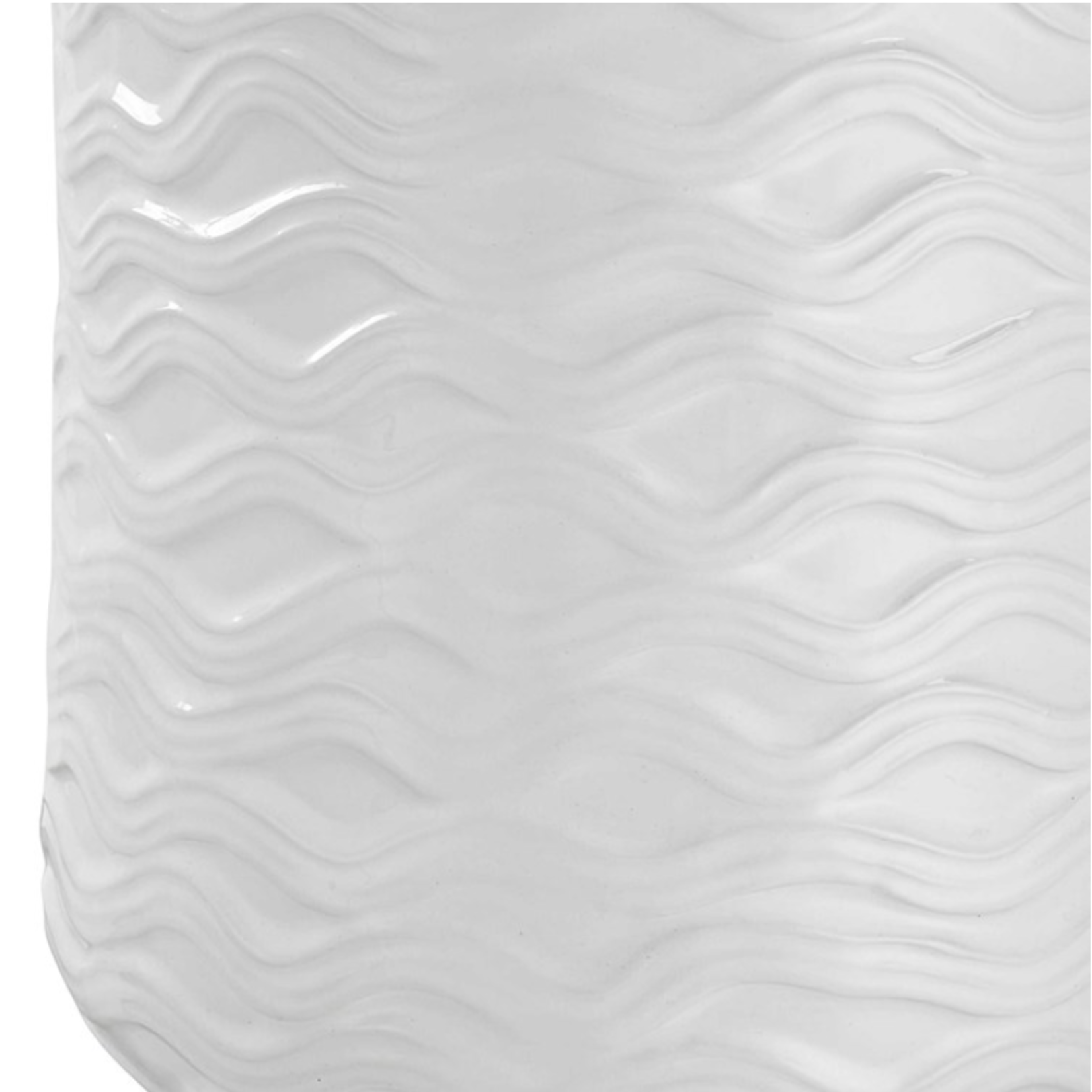 Outside The Box 27" Uttermost White Wave Ceramic Table Lamp