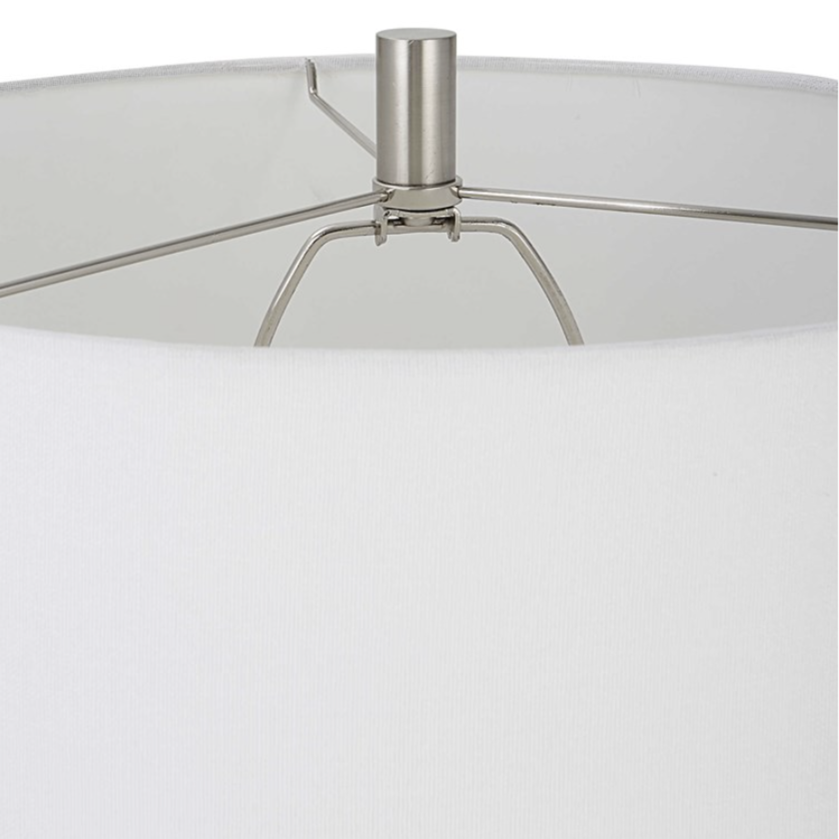 Outside The Box 27" Uttermost White Wave Ceramic Table Lamp