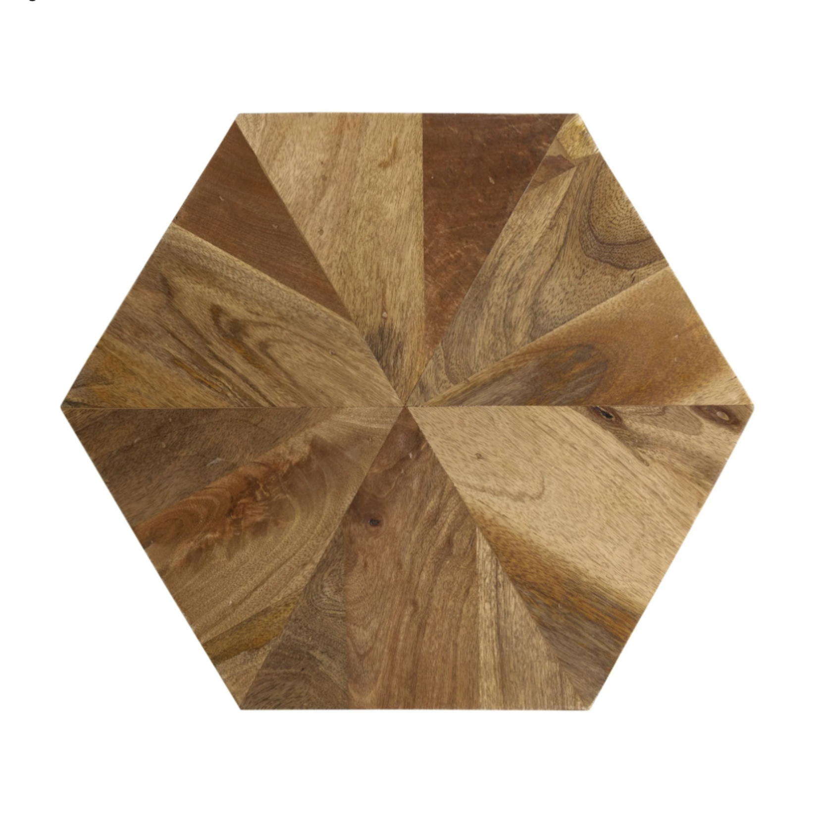 Outside The Box 20x20x24 Pleasant Hill Hexagon Solid Wood End Table