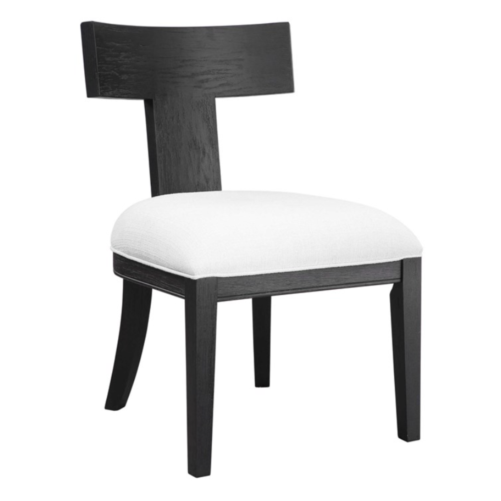 Outside The Box Idris Charcoal With  White Performance Fabric Chair