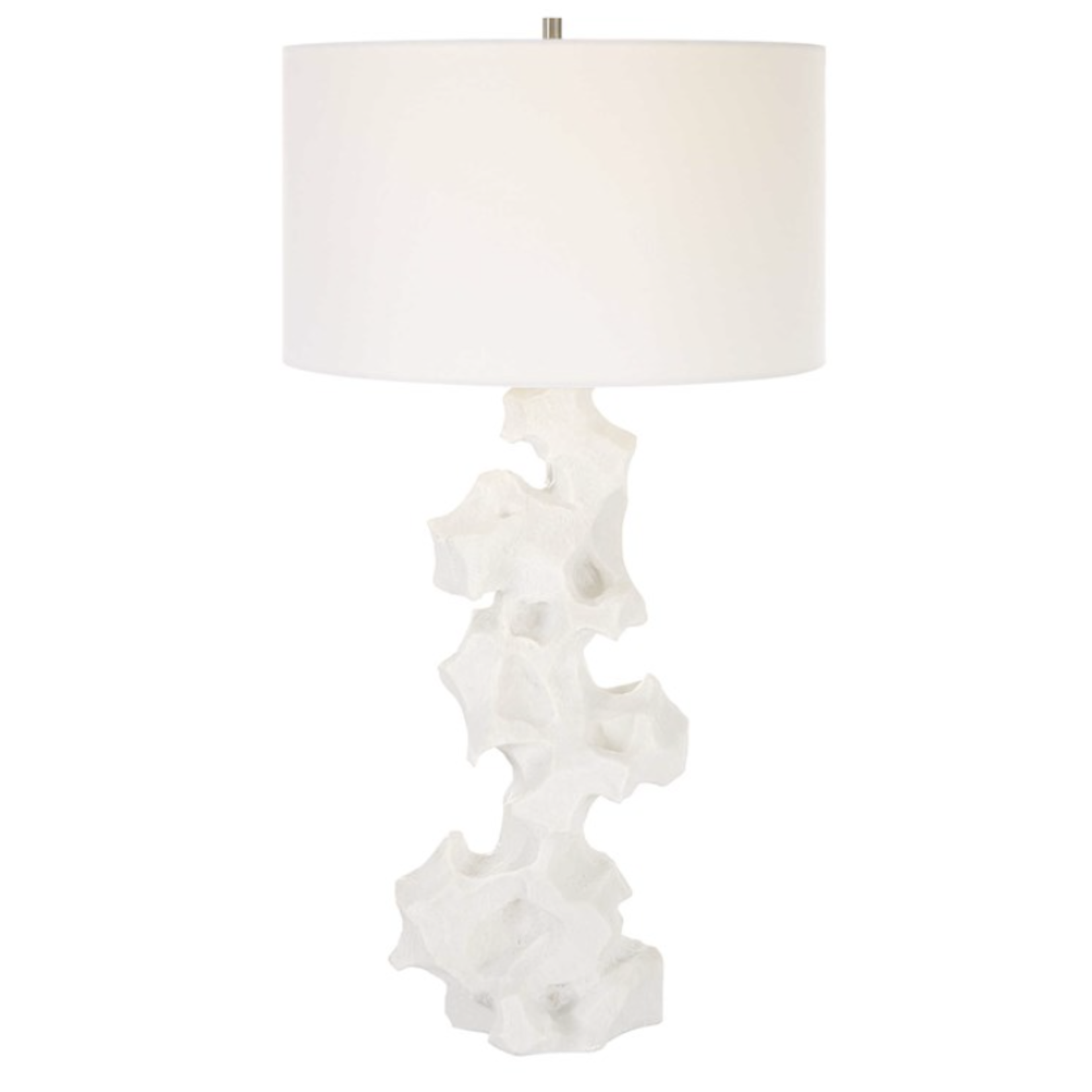 Outside The Box 32" Uttermost Remmant White Handcrafted Stone Table Lamp