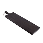 Outside The Box 40x12 Black Solid Mango Wood Plank / Charcuterie Board