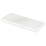 Outside The Box 17x7 White Solid Marble Tray / Stand