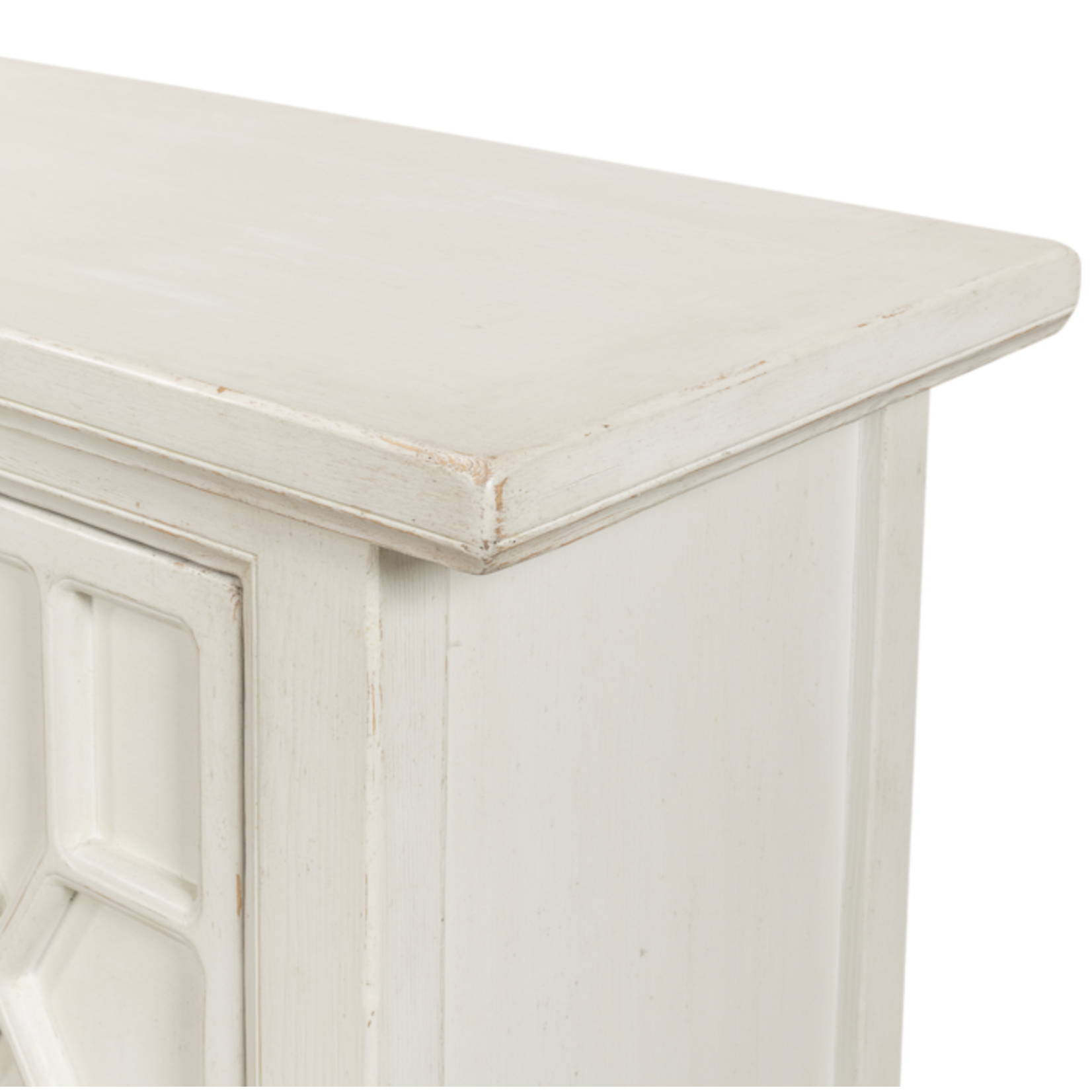 Outside The Box 71x19x30 Sarried Isla Solid Pine White Wash 2 Door Sideboard
