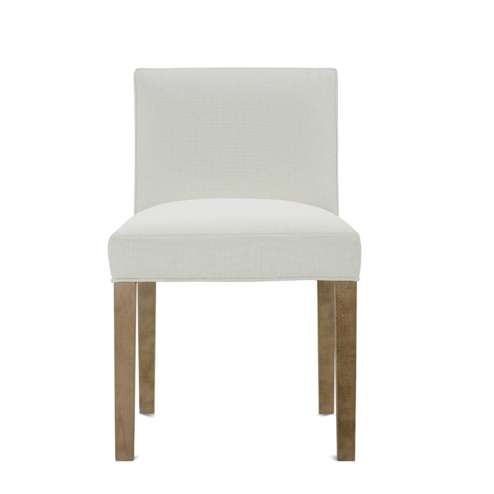 Outside The Box Odessa Chalk White Kid Proof Upholstered Performance Fabric Armless Dining Chair 1094