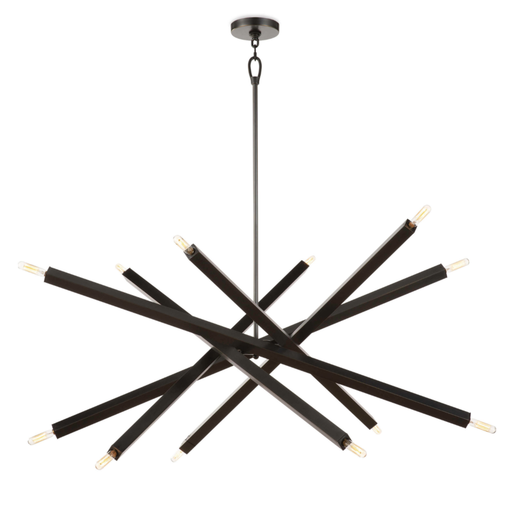 Outside The Box 41" Regina Andrew Viper Black Bronze  Chandelier