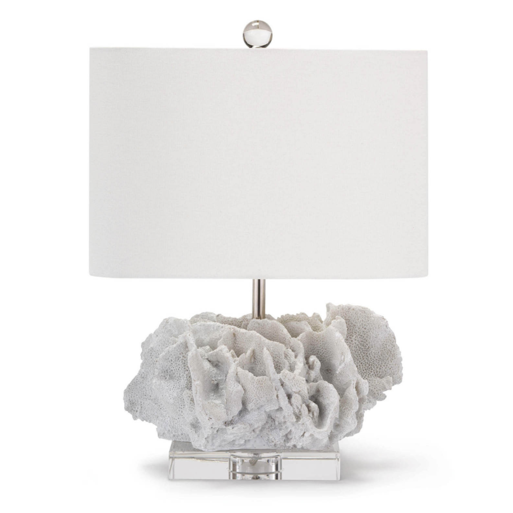 Outside The Box 17" Regina Andrew Caribbean White Coral Table Lamp