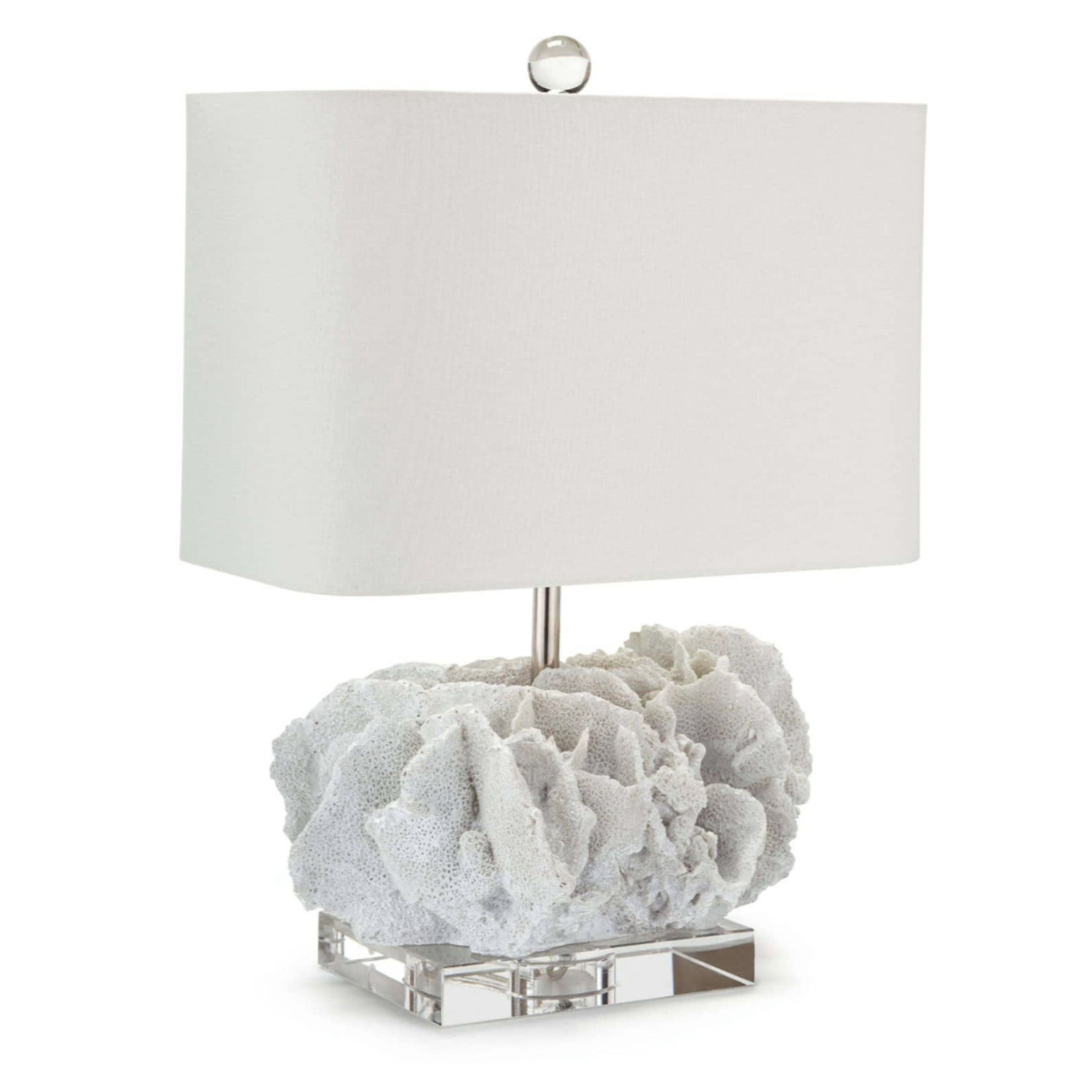 Outside The Box 17" Regina Andrew Caribbean White Coral Table Lamp